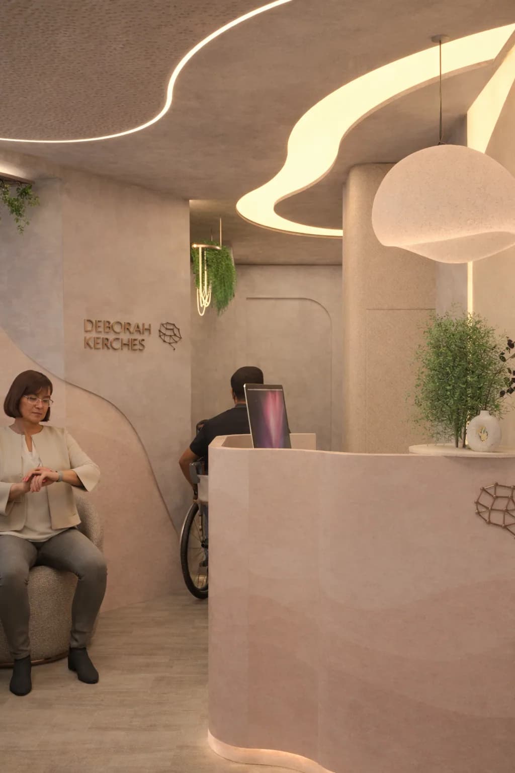 Hall de entrada com acesso à recepção