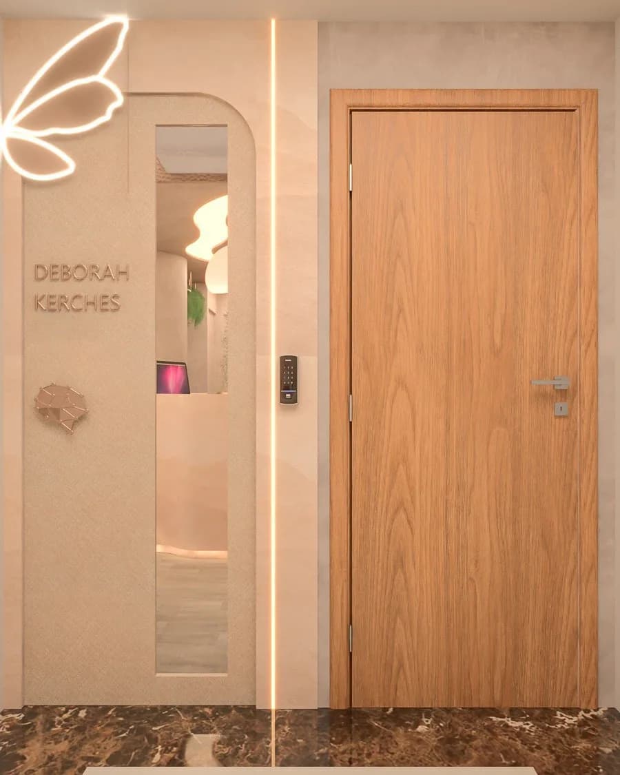 Recepção com banco contínuo