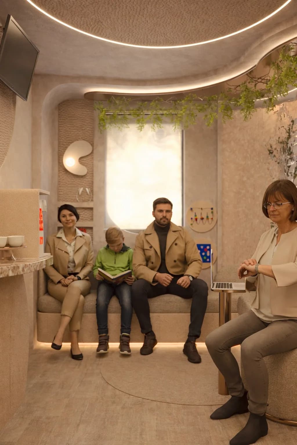 Coffee de boas-vindas integrado à recepção