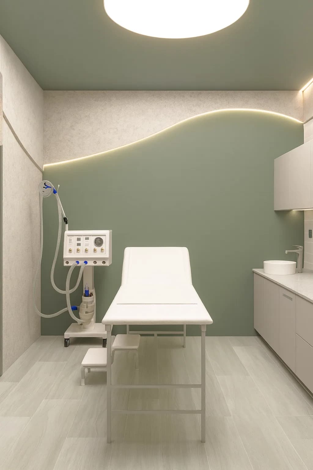 Sala de procedimentos sob anestesia local