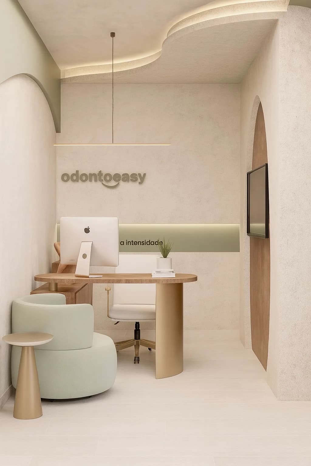 Sala administrativa e reuniões