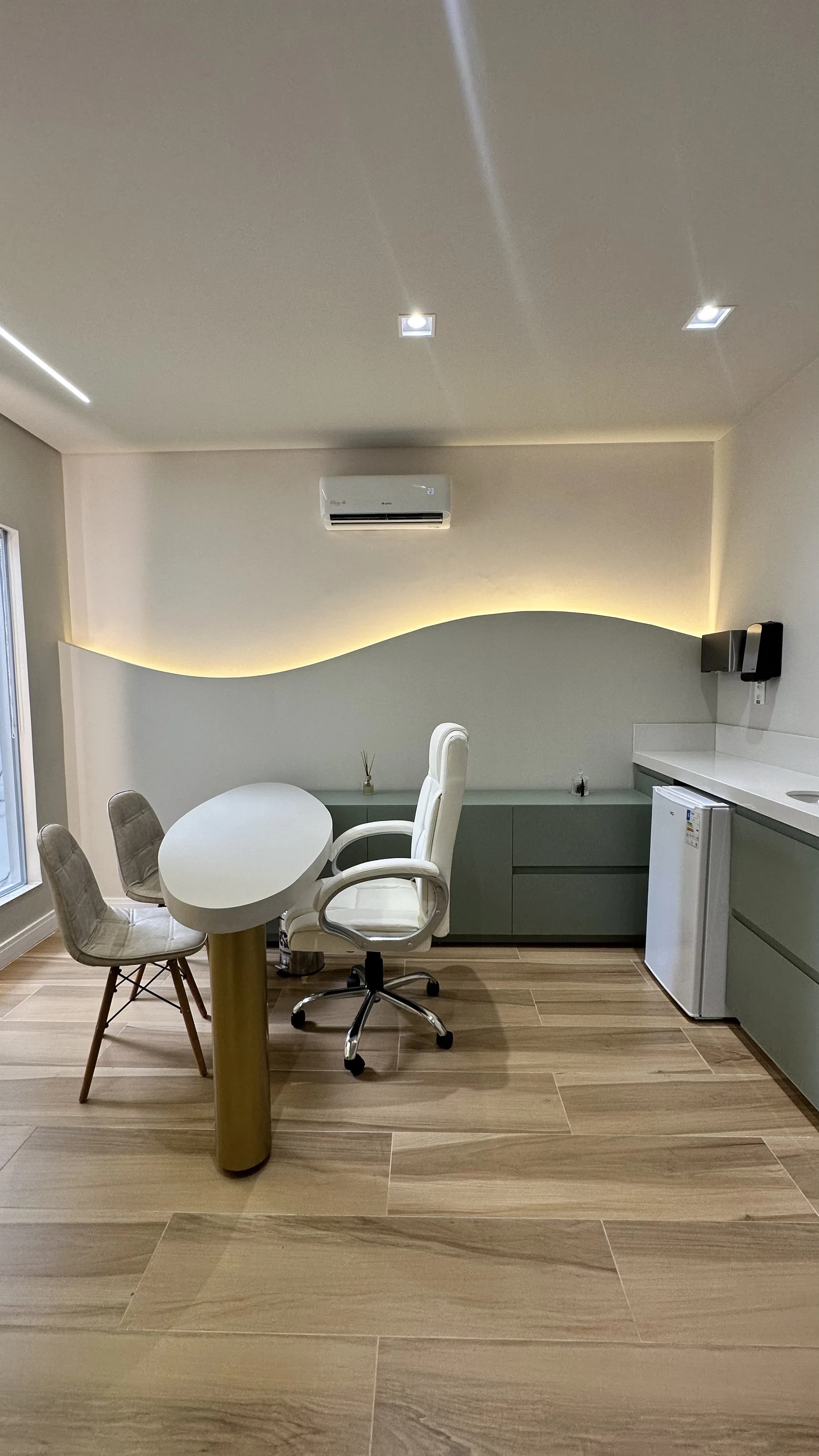 Vista alternativa da recepção